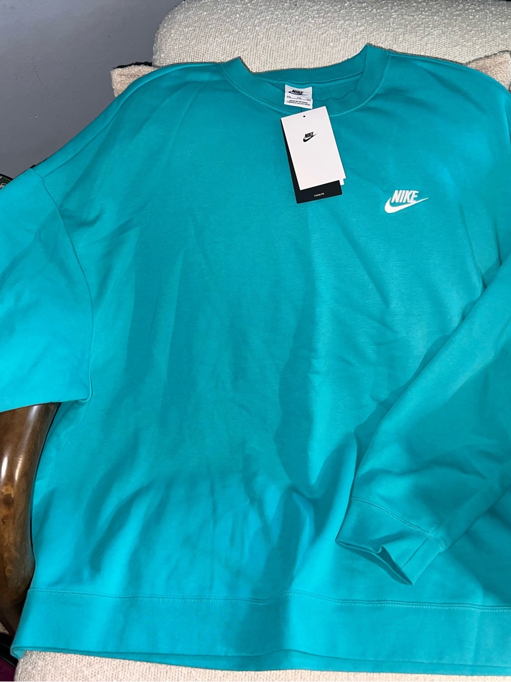 Nike Women’s Crewneck Sweatshirt - Teal Blue